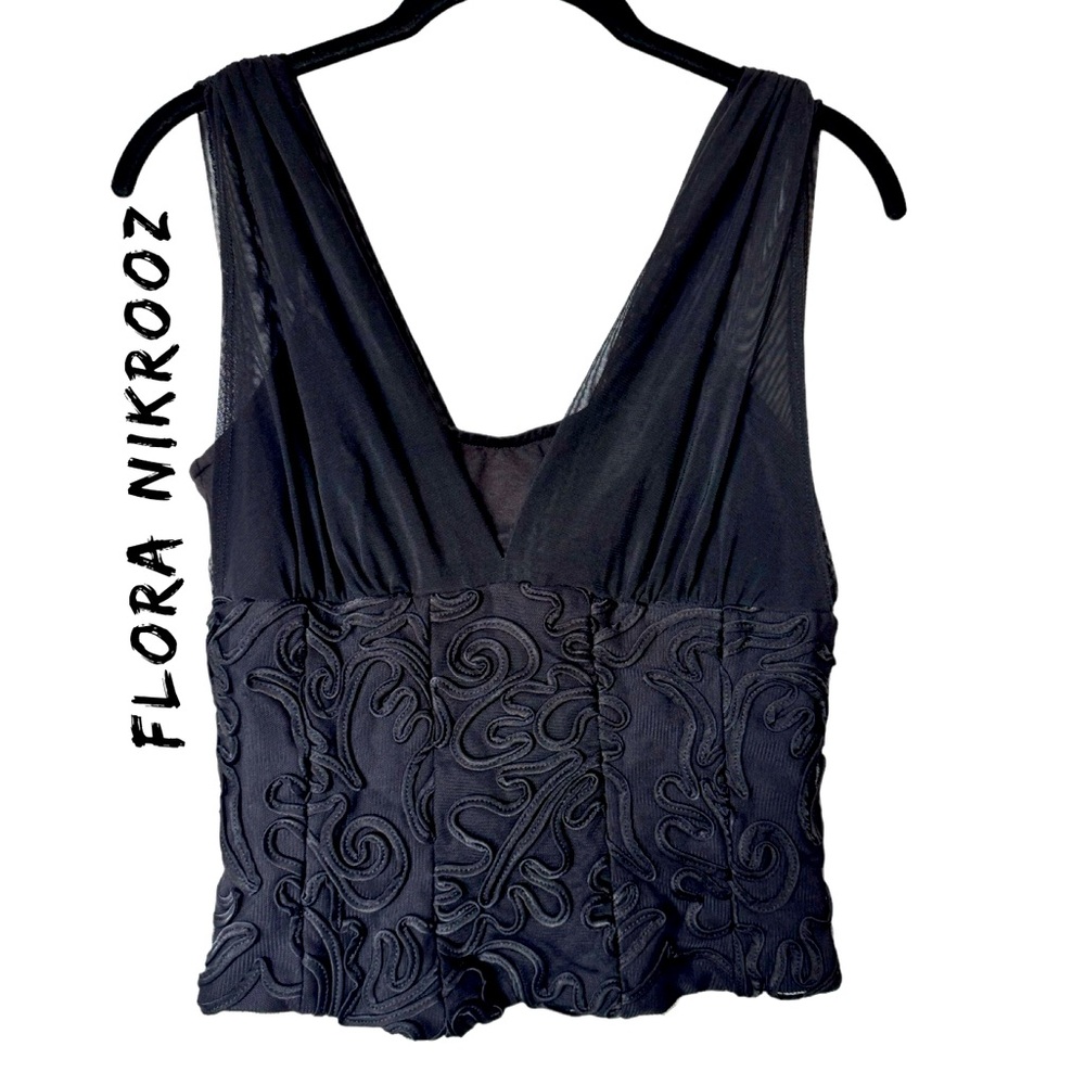 Flora Nikrooz Black Sexy Tank Camisole Corset Top Size Small